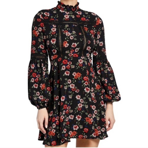 Free Generation Los Angeles Dresses & Skirts - Free Generation Los Angeles black print mini dress